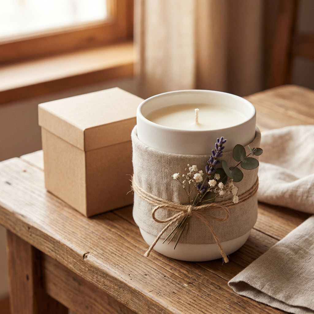 Ceramic Candle – Minimalist Soy Wax