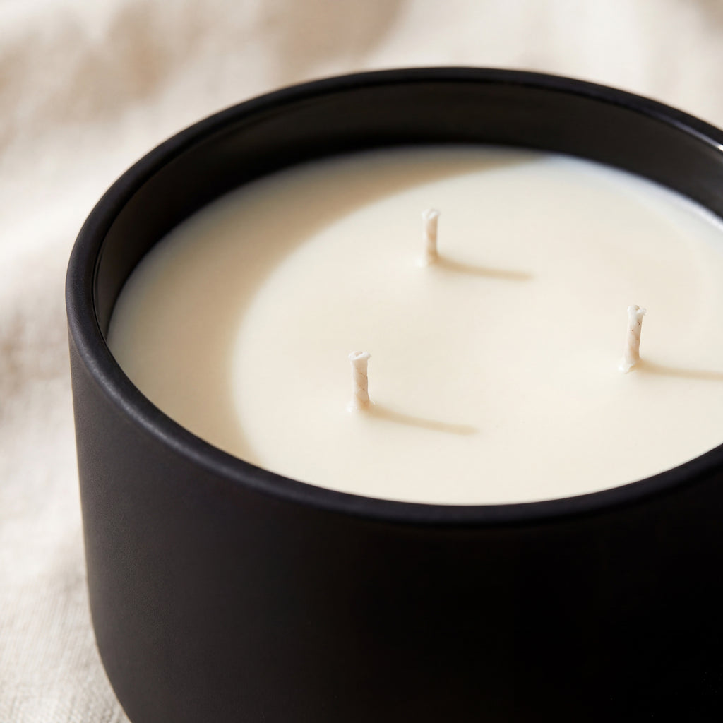 Ceramic Soy Candle – Cozy Boho Collection